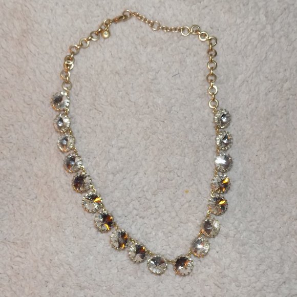 J. Crew Jewelry - J Crew Clear Jewel Necklace